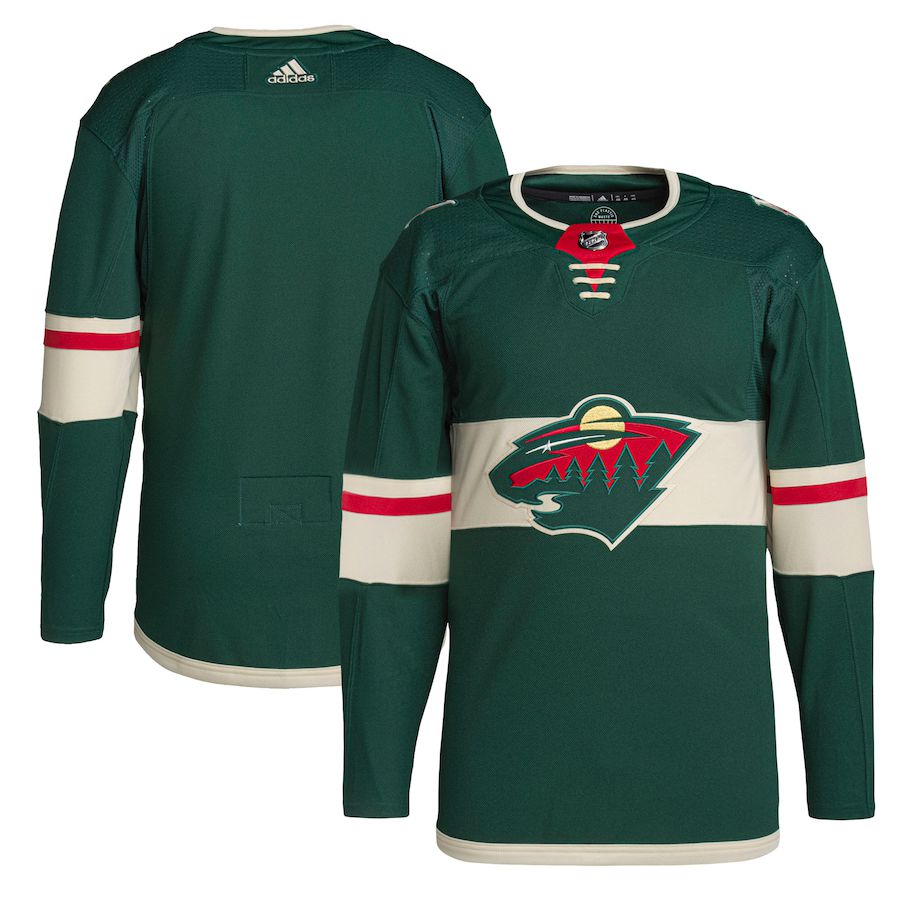 Men Minnesota Wild adidas Green Home Primegreen Authentic Pro NHL Jersey